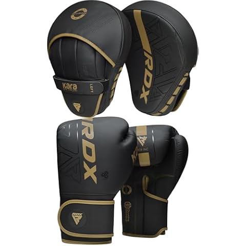 RDX Maya Hide Leather Boxing Gloves and Pads Set Cover