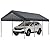 VerisShade 12x20FT Carport, Car Canopy, Portable Garage, Easy to Assemble, Carport Canopy 12x20FT Heavy Duty for Car, Bike, Boat, Party (Gray)