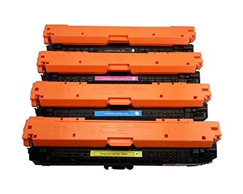Image of 651A / CE340A / CE341A / CE342A / CE343A Premium Toner Cartridge Compatible withLaserjet Enterprise 700 Color MFP M775DN (Set of 4)