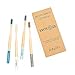 Kayte Co Bamboo Toothbrush - Eco-Friendly Biodegradable Natural Oral Care | Soft Bristles, Sustainable Handle, Ergonomic Grip | Pack of 4 Brushes | Assorted Colors