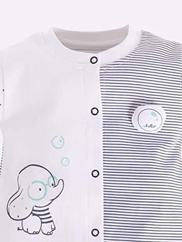 Image of BABY GO 100% Cotton Full Sleeve Regular Fit Regular Romper For Baby Boys