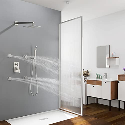 Bostingner Shower Body Spray Jets, Bostingner Brass Showerhead Body Spray Round Shower Body Sprayer Spa Massage Jet Wall Mount thumb #5