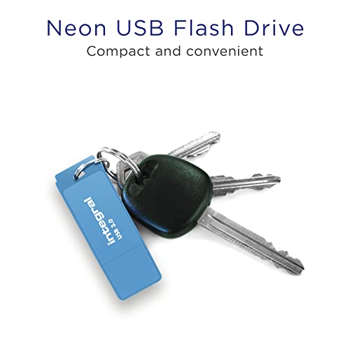 Integral 256GB Neon Yellow USB 3.2 Gen 1 Flash Drive, Blue - Image 4