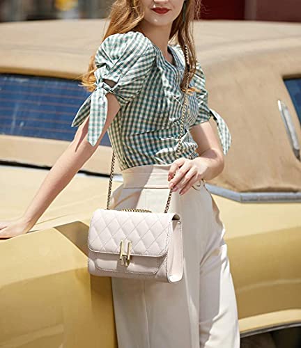 YXBQueen Designer Purses for Women Shoulder Purse Small Crossbody Purses for Women Leather Purses Quilted2