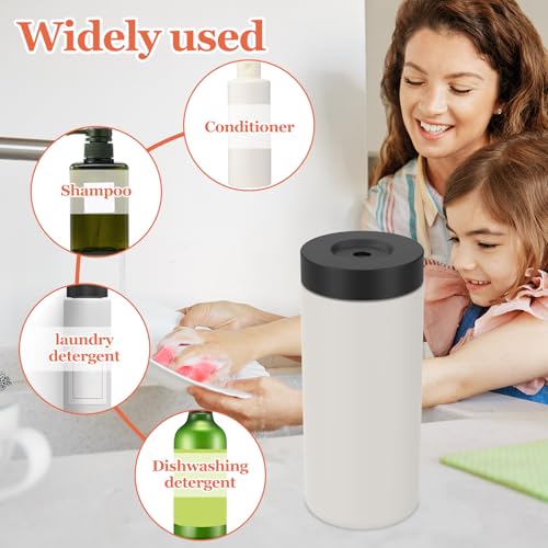 Image of Silicone Dish Soap Dispenser, Reusable Soap Dispenser, Easy to Fill to Use Dish Soap Squeeze Bottle, 240ml Dishwashing Liquid Dispenser Portable Hand Soap Bottle for Kitchen Sink (Grey)
