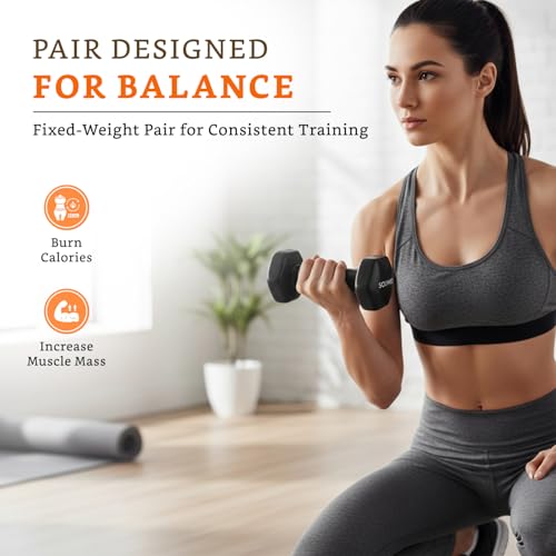 Image of Amazon Brand - Solimo Vinyl Dumbbell