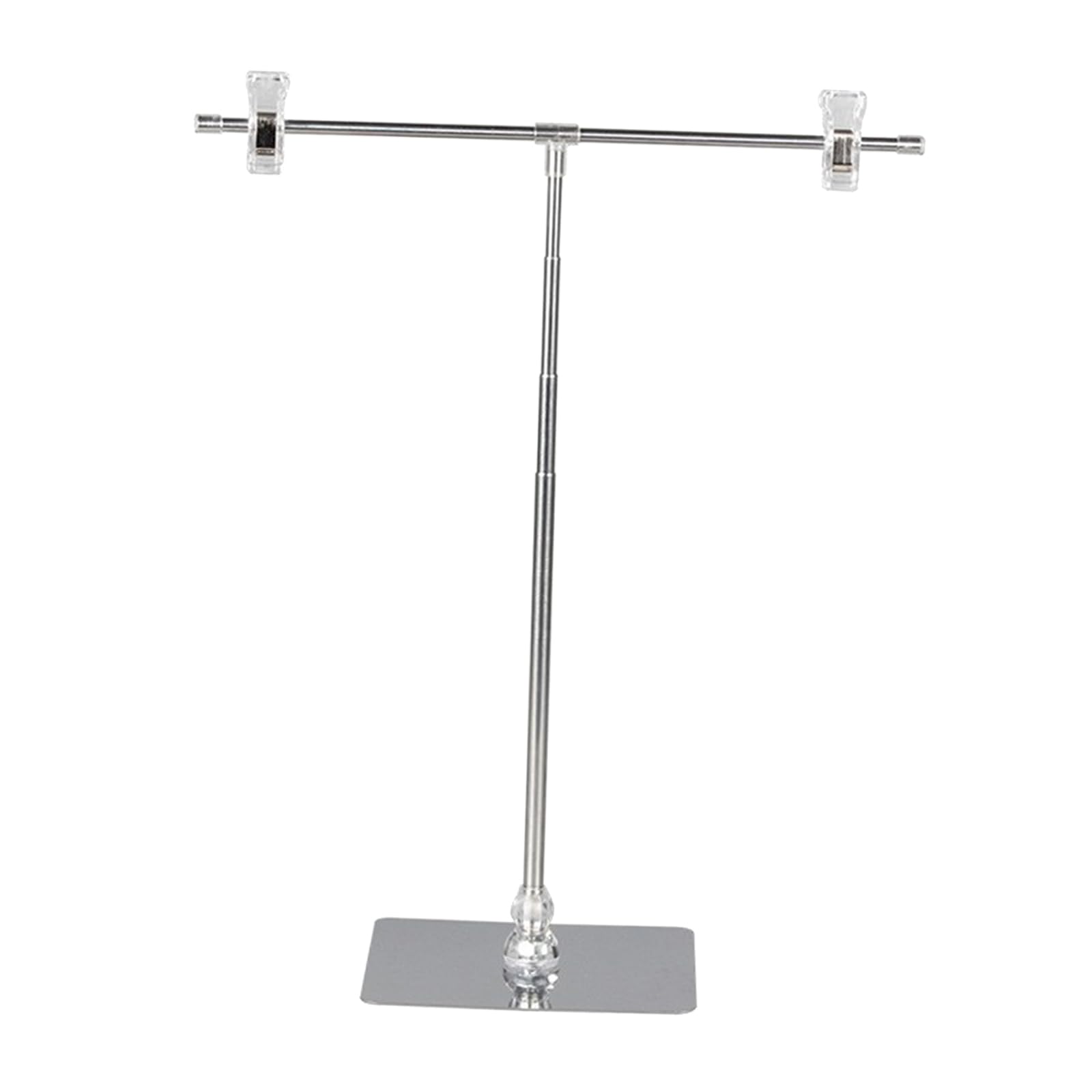 Baoblaze T-Schild, verstellbarer Plakatständer mit Clip, Edelstahl-Display-Banner-Ständerhalter, bodenstehender Schilderständer für Marktgeschäfte