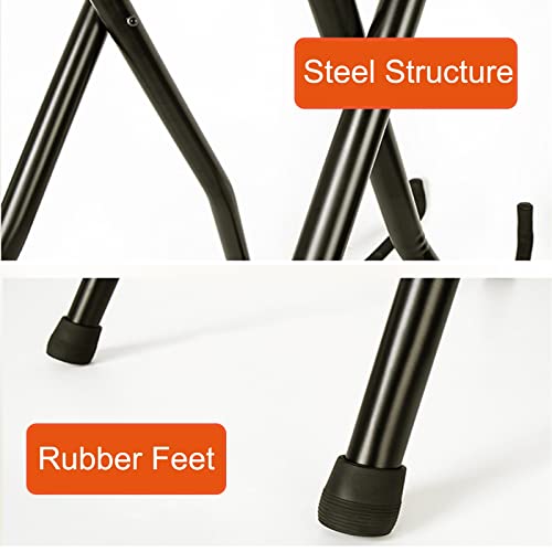 DACUN Certificat de sécurité Support de Guitare avec Tabouret, siège en métal Noir Pliable, Cadeaux de Musiciens garçons… - Les Beatles, Paul McCartney, John Lennon, RIngo Starr, George Harrison DACUN Certificat de sécurité Support de Guitare avec Tabouret, siège en métal Noir Pliable, Cadeaux de Musiciens garçons… – Image 8
