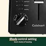 Cuisinart CPT-122BK 2-Slice Compact Plastic Toaster, Black - Image 2