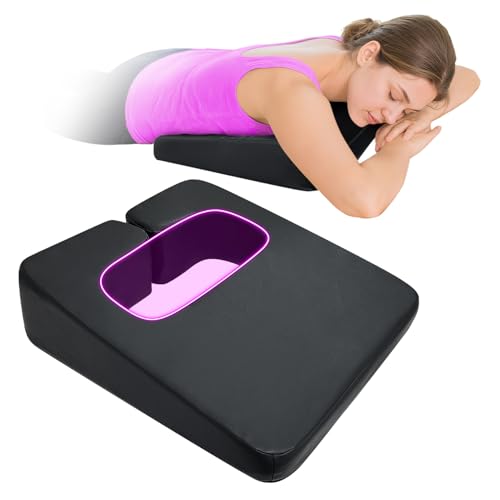 AOSSA Breast Pillow for Massage Table, Comfort SPA Bolster Wedge, Breast Pillow for Sleeping on