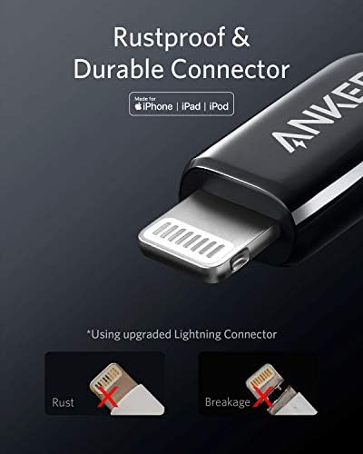 Anker USB C to Lightning Cable (6ft) PowerLine+ III MFi Certified Lightning Cable for iPhone 13 13 Pro 12 Pro Max 12 11 X XS XR 8 Plus, AirPods Pro, Supports Power Delivery (Black)