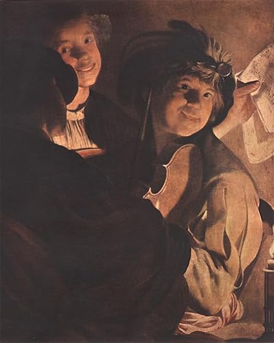 Affiche le concert hendrick terbrugghen peinture salon chaleureux 60x90