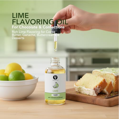 Dolce Flav Natural Lime Extract - 2 Ounce Oil-Soluble Multipurpose Flavoring Ideal for Candy Making, Baking, Lip Balm, and Ice Cream - Perfect Kitchen Gift for Holidays