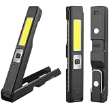 Wiederaufladbare Waage Reparatur Arbeitsleuchte mit drehbarer Halterung plus Messung Auto Super Hell 1000 Lumen IP67 Display LED Hydrophobe Mehrzweck-Taschenlampe mit LCD-Taschenlampe für Camping