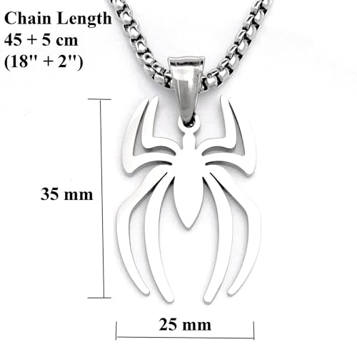 Image of Tapp Collections Stainless Steel Superhero Pendant Necklace