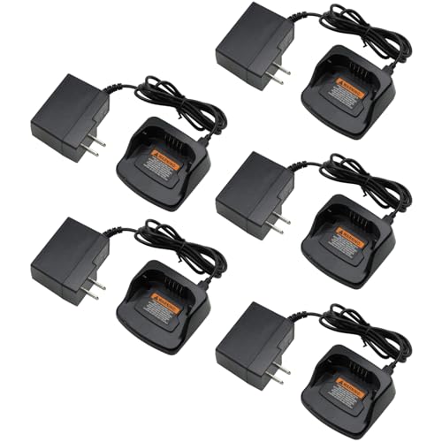 5 Pack RMU2040 RMU2080d Charger PMLN6394A PMLN6383A for Motorola RMU2080 RMV2080 RMM2050 XT420 XT460 Battery PMNN4434 PMNN4453 Desk Charging
