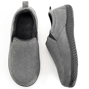 RockDove Men’s Breathable Mesh Memory Foam Slipper with Nonslip Sole
