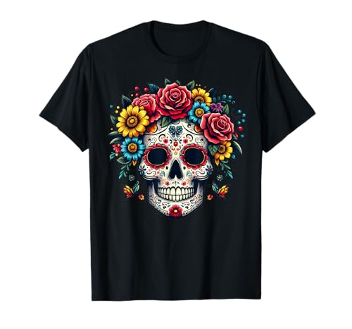 La Catrina Women Dia de Los Muertos Latina Cinco De Mayo T-Shirt