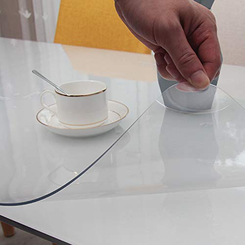 Nappe en plastique PVC transparente 2 mm pour supprimer les taches sur la table de salle à manger