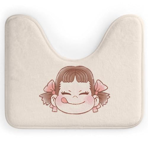 ぺこちゃん トイレマット おしゃれ 敷物 ふわふわ 洗える トイレまっと 吸水 滑り止め 可愛い お手洗い 40*50cm インテリア といれまっと