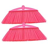 SAFIGLE 2Pcs Plastic Broom Head Replacement Industrial Plastic Floor Sweeper Head for Efficient Cleaning All Floor Types Safe for Pets Easy to Install