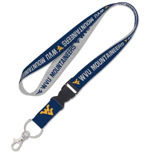 Cordon West Virginia University Mountaineers pour ne plus perdre vos clés avec sa boucle amovible