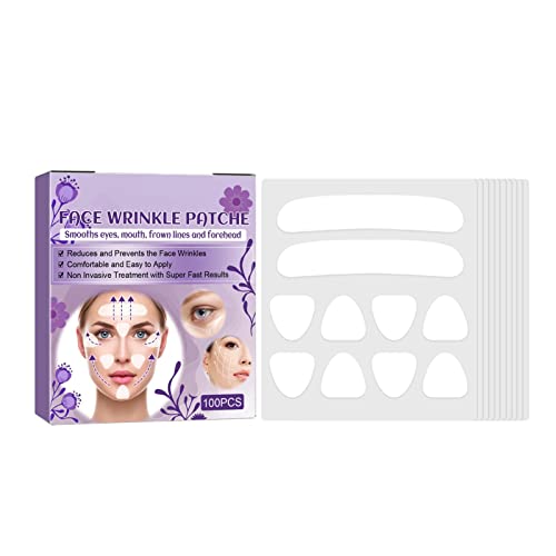 tacery Cinta Facial para Arrugas,Juego de 100 Parches faciales | Parches Antiarrugas para Reducir la Frente, los Ojos y Alrededor de la Boca Cover