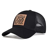 I Fix Stuff Hats Adjustable That's What I Do I Fix Stuff and I Know Things Hat for Men Funny Vintage Baseball Cap (Black)