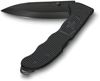 Victorinox Taschenmesser Evoke BS Alox, 4 Funktionen, Swiss Made, Klappmesser Outdoor inkl. 10 cm Klinge und Daumenpin, Schwarz