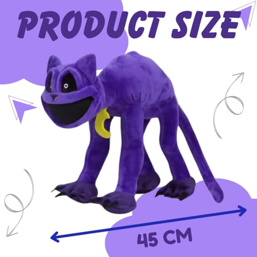 Image of Cute Purple Big Smile Dog Plush