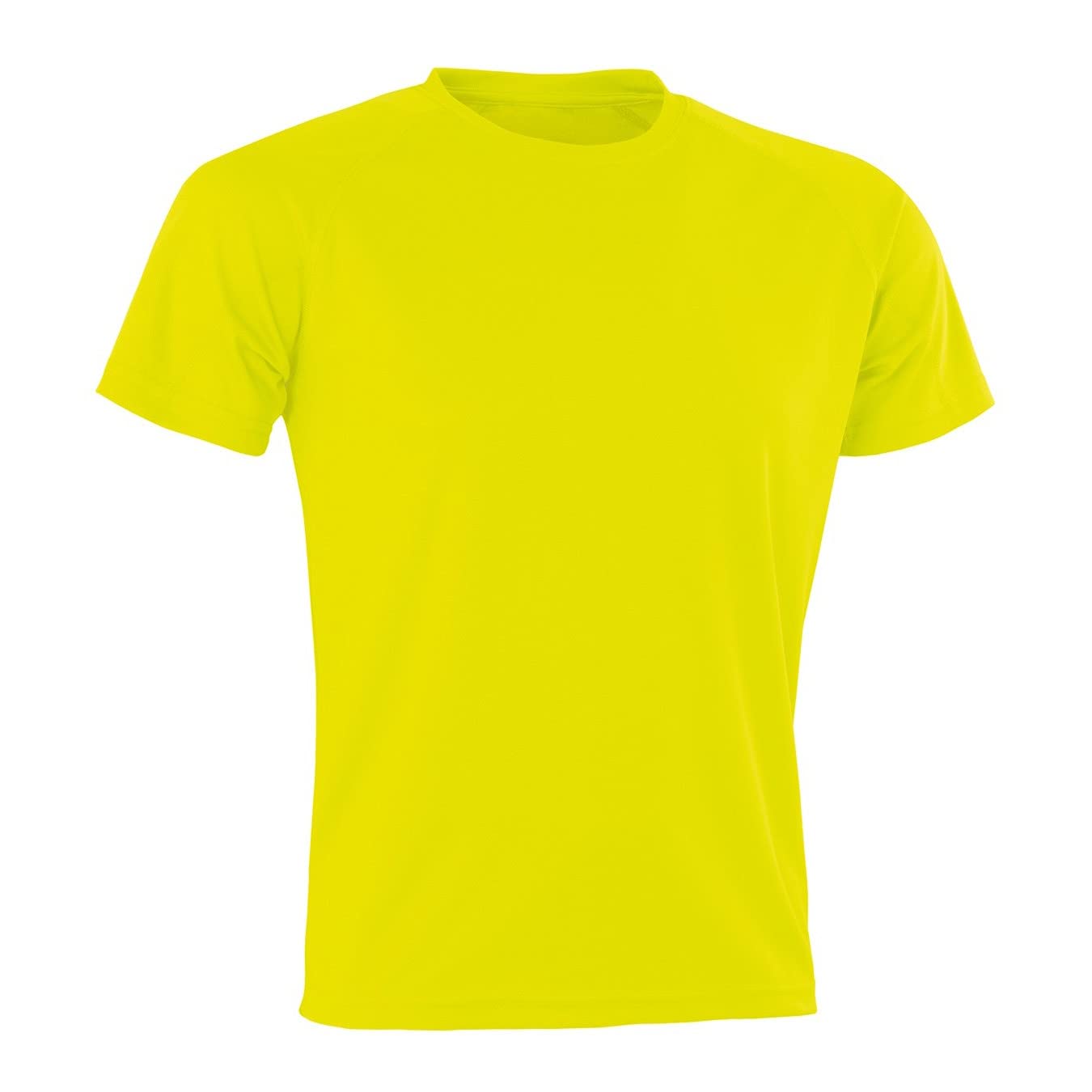 Spiro Adults Unisex Impact Aircool Tee (XS) (Flo Yellow)