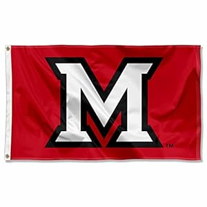 Miami Redhawks Beveled M Flag
