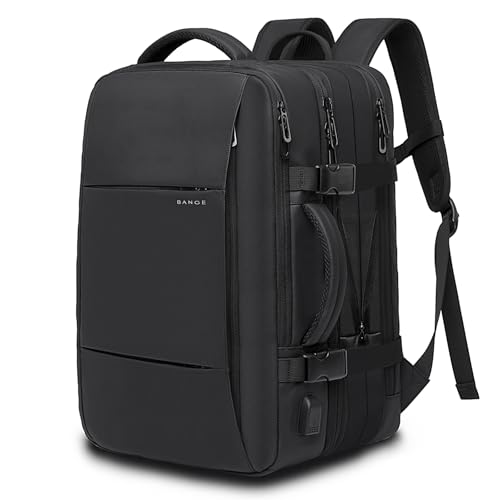 Image of 35-45L Carry On Backpack Weekender Travel Backpacks 17.3 inch Laptop Back Pack Business Expandable Bag for Men and Women
