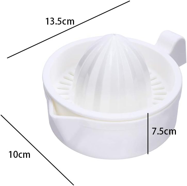 Citrus Orange Juicer,Mini Plastic Double Layer Manual Citrus Juicer Orange Lemon Fruit Squeezer Cup Manual Juicers with Handle Pour Spout Kitchen Tool