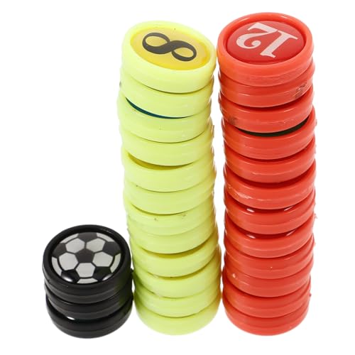 BESTonZON 27 Pezzi Magneti di Ricambio per Tavola Tattica Calcio in Plastico Magnetico, Adatti per Allenamenti Sicuri e Portatili, Accessori per Bacheca Calcio