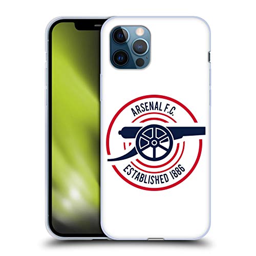 Head Case Designs Officially Licensed Arsenal Fc 1886 Crest And Gunners Logo Soft Gel Case Compatible With Apple Iphone 12 / Iphone 12 Pro #TOP4