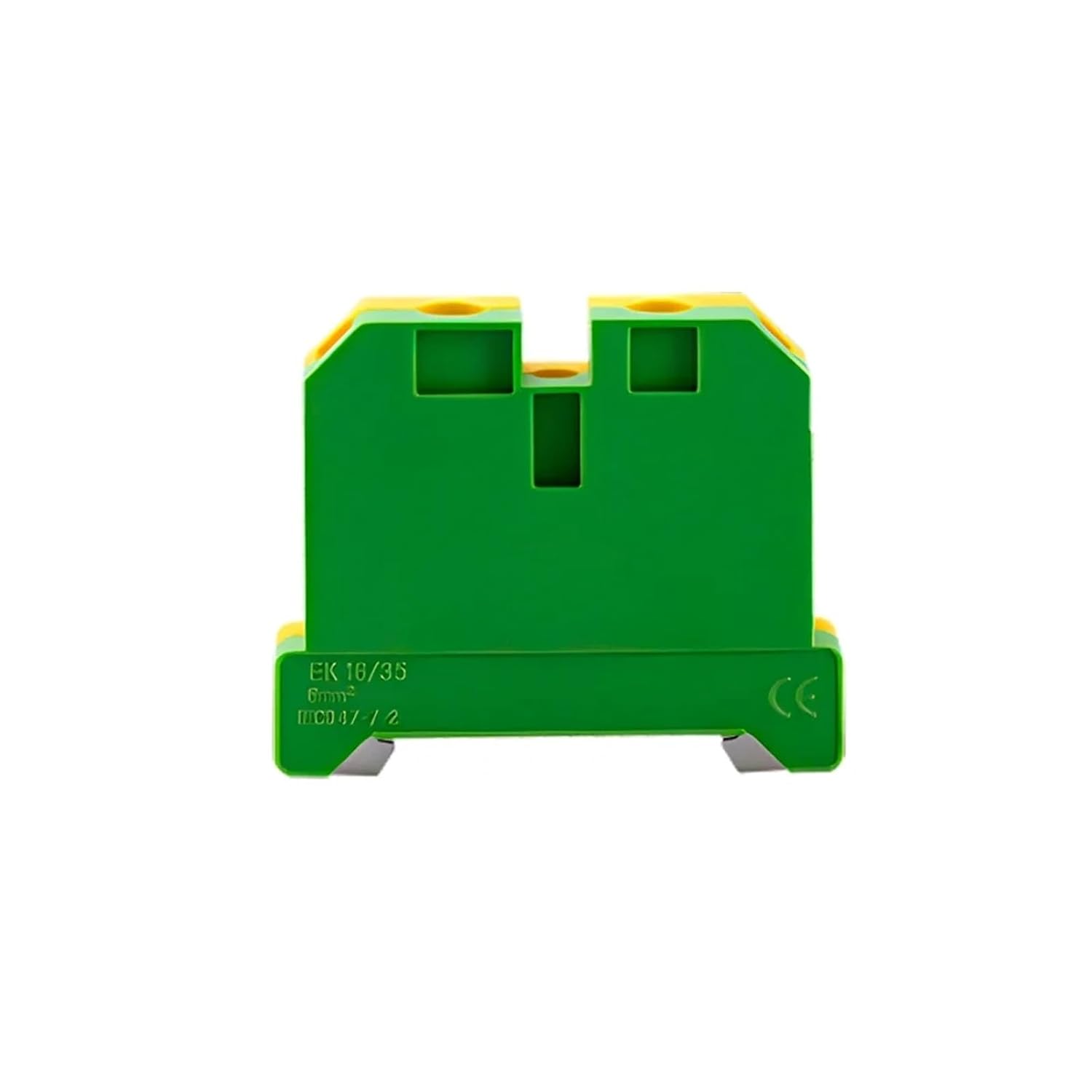 EK-16/35 10Pcs Wire Conductor Connector Ground Screw Connection Din Rail Terminal Blocks EK16/35