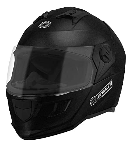 Capacete Fechado Stealth Solid 56 Preto Metalico