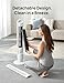 Dreo Tower Fan 42 Inch,Quiet Oscillating Bladeless Fan with Remote, 6 Speeds, 4 Modes, LED Display, 12H Timer, White Floor Standing Fan Powerful for Indoor Home Bedroom Office Room