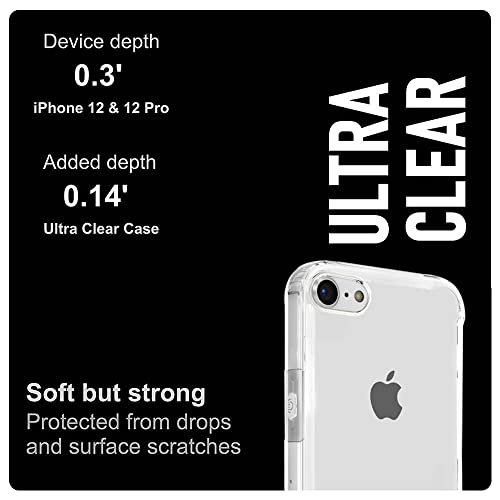 Image of WOW IMAGINE Ultra-Hybrid Crystal Clear Back Case Cover for Apple iPhone 7 / iPhone 8 | Hard Back | Slim Fit Shockproof Design | Camera Protection Bump | Back Cover Case (PC,TPU | Transparent)