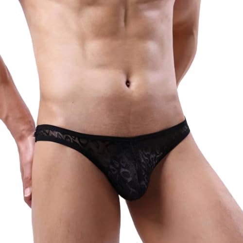 Men Sexy Thong Briefs Hollow Out Pouch Panties Lingerie Low Waist Jock Strap Underwear4