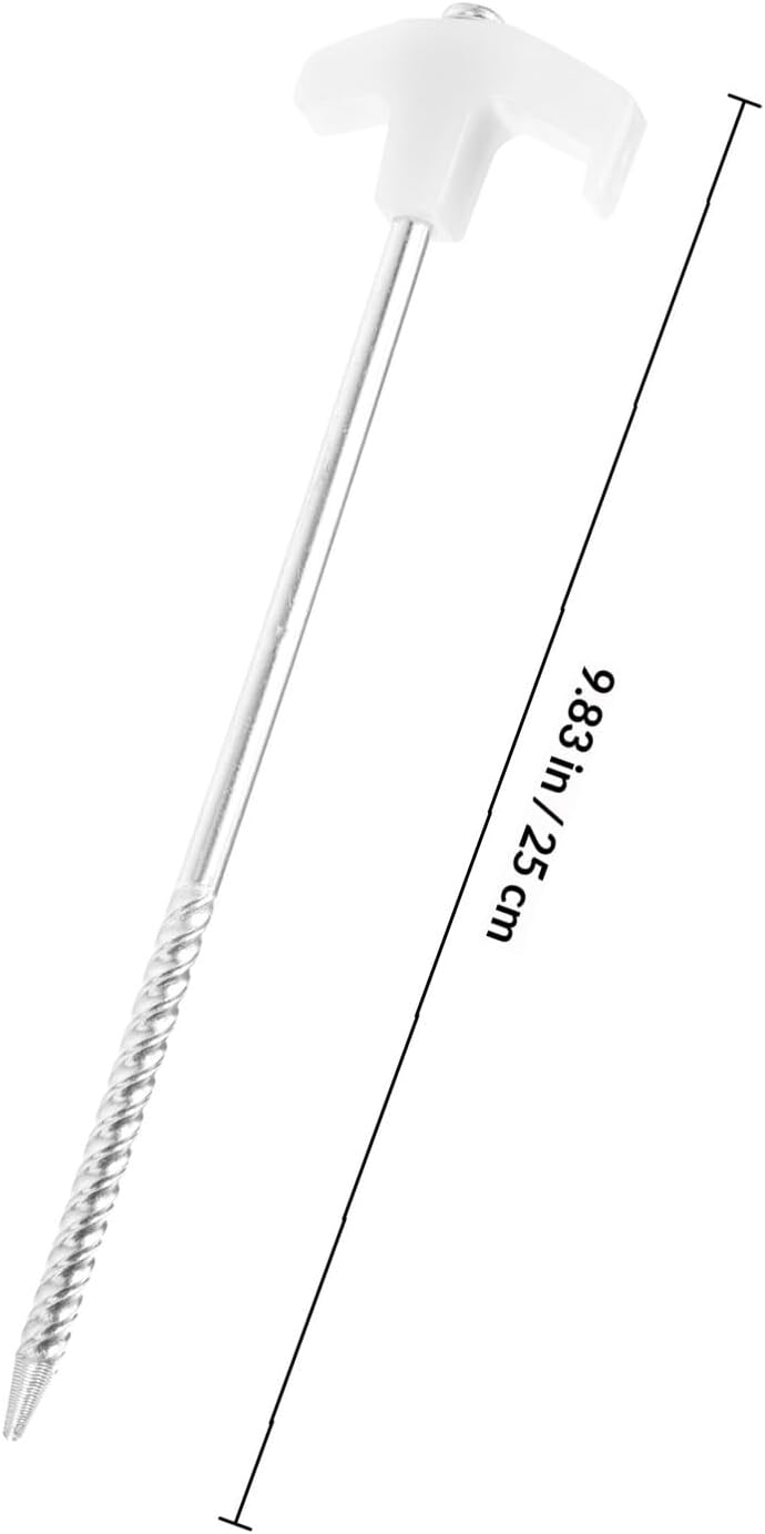 Heavy Duty Metal Tent Stakes 8pcs Camping Pegs Ground Anchors for Outdoor Tents and Shelters with Night Glow Feature