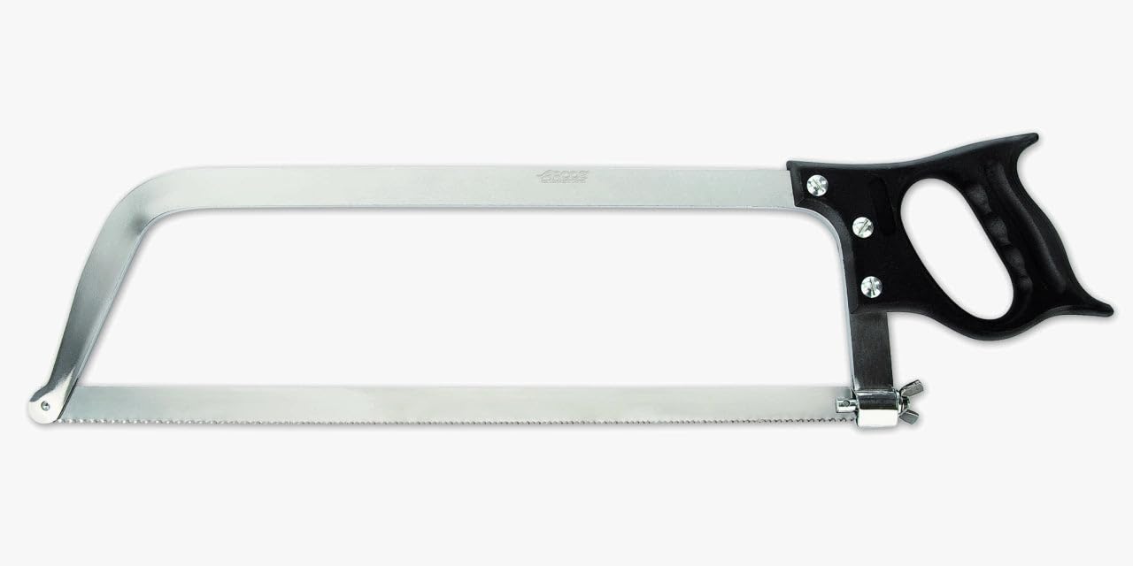 Arcos Utensilios Profesionales - Sierra de Carnicero - Hoja de Acero Inoxidable 430 mm - Mango de Polipropileno Color Negro