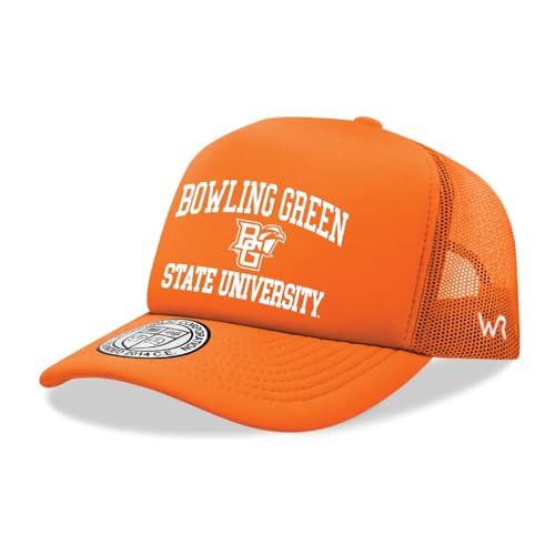 BH Fashion Company Bowling Green State University Falcons BGSU Trucker Mesh Snapback Seal Hat, Orange
