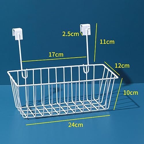 Over-Cabinet-Door-Wire-Storage-Basket-Iron-Grid-Hanging-Organizer-with-Hooks-945-in-for-Kitchen-Pantry-and-Bathroom