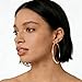 Hoops Earrings, Fashion Jewelry 18k Gold Plated Hoop Earrings for Women Sensitive Ears Hypoallergenic