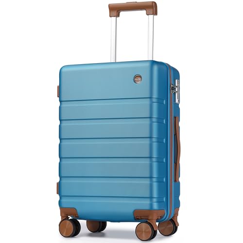 Hulsin 20-Inch Carry-On Hardside Luggage with Spinner Wheels
