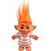 Yintlilocn Lucky Troll Dolls,Vintage Troll Dolls Chromatic Adorable for Collections, School Project, Arts and Crafts, Party Favors - 7.5" Tall Orange(Include The Length of Hair)