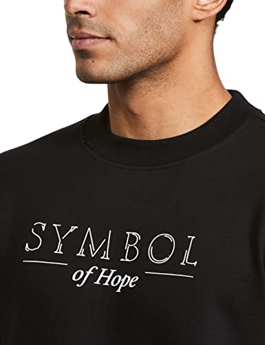 Image of Amazon Brand - Symbol Men Cotton Rich Light Weight Crew Neck Sweatshirt (Regular Fit)