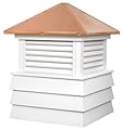 Good Directions Dover Vinyl Shiplap Cupola with Copper Roof 30" x 44"